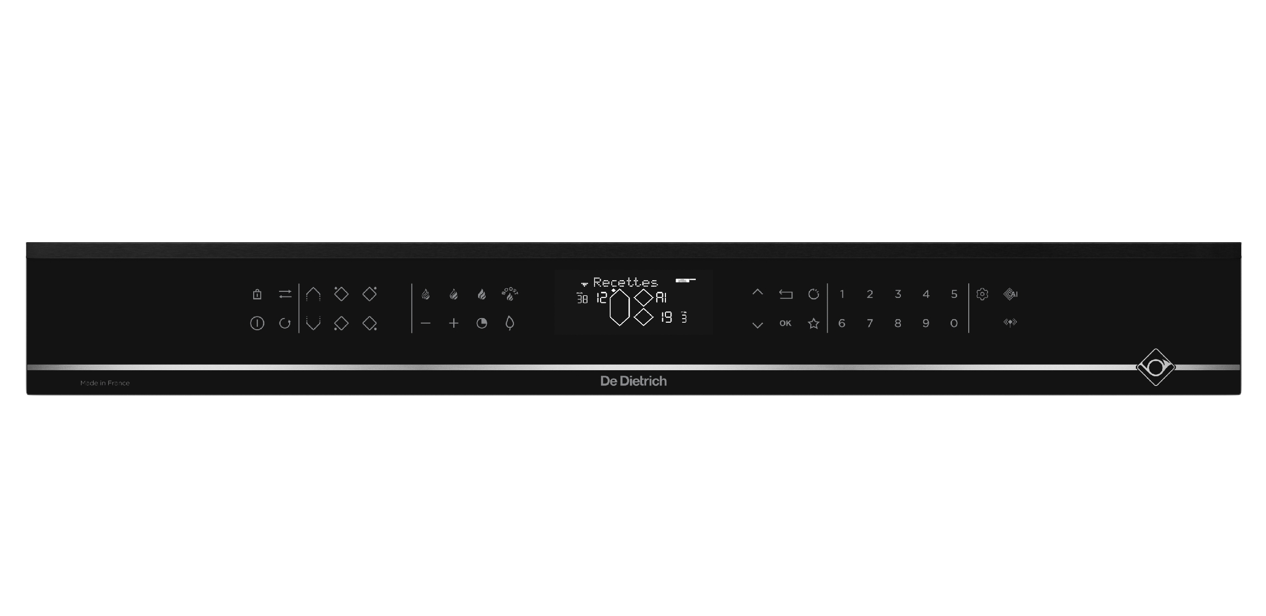 Dotykový ovládací panel varné desky De Dietrich DPI4431XT